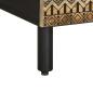 Preview: TV-Schrank Schwarz 100x33,5x46 cm Raues Mangoholz