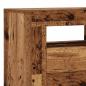 Preview: TV-Schrank mit LED-Leuchten Altholz-Optik 90x35x40 cm