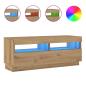 Preview: TV-Schrank mit LED-Leuchten Artisan-Eiche 100x35x40 cm