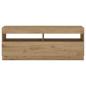 Preview: TV-Schrank mit LED-Leuchten Artisan-Eiche 100x35x40 cm