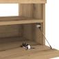 Preview: TV-Schrank mit LED-Leuchten Artisan-Eiche 100x35x40 cm