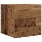 Preview: ARDEBO.de - TV-Wandschrank Altholz-Optik 30,5x30x30 cm