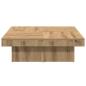 Preview: Couchtisch Artisan-Eiche 90x90x28 cm Holzwerkstoff