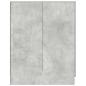 Preview: Waschmaschinenschrank Betongrau 70,5x71,5x91,5 cm
