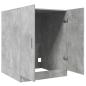 Preview: Waschmaschinenschrank Betongrau 70,5x71,5x91,5 cm
