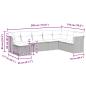 Preview: 8-tlg. Garten-Sofagarnitur mit Kissen Braun Poly Rattan