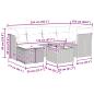 Preview: 7-tlg. Garten-Sofagarnitur mit Kissen Beige Poly Rattan