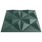 Preview: Wandpaneele 48 Stk. Grün 50x50 cm XPS 12 m² Origami