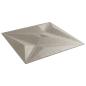 Preview: Wandpaneele 12 Stk. Schwarz 50x50 cm XPS 3 m² Stern