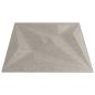 Preview: Wandpaneele 12 Stk. Schwarz 50x50 cm XPS 3 m² Stern
