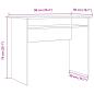 Preview: Schreibtisch Artisan-Eiche 90x50x74 cm Holzwerkstoff