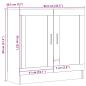 Preview: Bücherschrank Artisan-Eiche 82,5x30,5x80 cm Holzwerkstoff