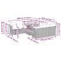 Preview: 11-tlg. Garten-Sofagarnitur mit Kissen Grau Poly Rattan