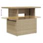 Preview: 10-tlg. Garten-Sofagarnitur mit Kissen Beige Poly Rattan