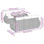 Preview: 7-tlg. Garten-Sofagarnitur mit Kissen Grau Poly Rattan