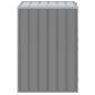 Preview: Mülltonnenbox für 1 Tonne Grau 72x81x115 cm Stahl
