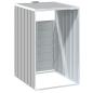 Preview: Mülltonnenbox für 1 Tonne Grau 72x81x115 cm Stahl
