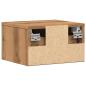 Preview: Wand-Nachttisch Artisan-Eiche 34x30x20 cm