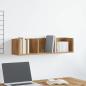 Preview: CD-Wandregal Artisan-Eiche 75x18x18 cm Holzwerkstoff