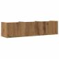 Preview: CD-Wandregal Artisan-Eiche 75x18x18 cm Holzwerkstoff