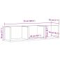 Preview: CD-Wandregal Artisan-Eiche 75x18x18 cm Holzwerkstoff