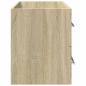 Preview: Waschbeckenunterschrank Sonoma-Eiche 100x38,5x48 cm