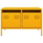Preview: TV-Schrank Senfgelb 68x50x43,5 cm Kaltgewalzter Stahl