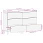 Preview: Sideboards 2 Stk. Schwarz 60x33x75 cm Holzwerkstoff