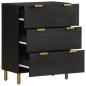 Preview: Sideboards 2 Stk. Schwarz 60x33x75 cm Holzwerkstoff