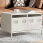 Preview: TV-Schrank Weiß 68x50x43,5 cm Kaltgewalzter Stahl