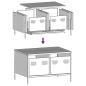 Preview: TV-Schrank Weiß 68x50x43,5 cm Kaltgewalzter Stahl