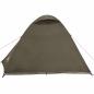 Preview: Kuppel-Campingzelt 3 Personen Braun Wasserdicht