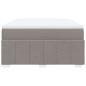 Preview: Boxspringbett mit Matratze Taupe 160x200 cm Stoff