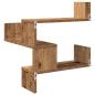 Preview: Wand-Eckregale 2 Stk. Altholz-Optik 40x40x49,5 Holzwerkstoff