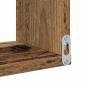 Preview: Wand-Eckregale 2 Stk. Altholz-Optik 40x40x49,5 Holzwerkstoff