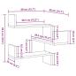 Preview: Wand-Eckregale 2 Stk. Altholz-Optik 40x40x49,5 Holzwerkstoff