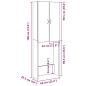 Preview: Waschmaschinenschrank Artisan-Eiche 64x25,5x190 cm