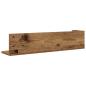 Preview: Wandregale 2 Stk. Altholz-Optik 75x16,5x16,5 cm Holzwerkstoff