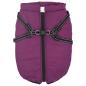 Preview: Hundemantel mit Geschirr Wasserdicht Reflektierend Lila 3XL