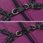 Preview: Hundemantel mit Geschirr Wasserdicht Reflektierend Lila 3XL