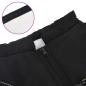 Preview: Hundemantel mit Geschirr Wasserdicht Reflektierend Schwarz 3XL