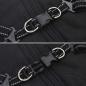Preview: Hundemantel mit Geschirr Wasserdicht Reflektierend Schwarz XL