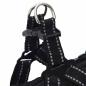 Preview: Hundemantel mit Geschirr Wasserdicht Reflektierend Schwarz XL