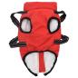 Preview: Hundemantel mit Geschirr Wasserdicht Reflektierend Rot XL