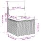 Preview: 11-tlg. Garten-Sofagarnitur mit Kissen Beige Poly Rattan