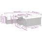 Preview: 11-tlg. Garten-Sofagarnitur mit Kissen Beige Poly Rattan