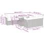 Preview: 11-tlg. Garten-Sofagarnitur mit Kissen Braun Poly Rattan
