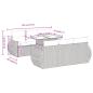 Preview: 7-tlg. Garten-Sofagarnitur mit Kissen Beige Poly Rattan