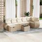 Preview: ARDEBO.de - 8-tlg. Garten-Sofagarnitur mit Kissen Beige Poly Rattan