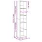 Preview: Bücherregal Hochglanz-Weiß 40x30x189 cm Holzwerkstoff